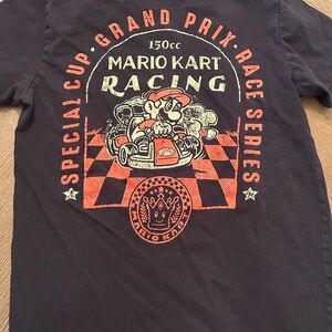Old Navy Black Mario Kart Graphic Tee